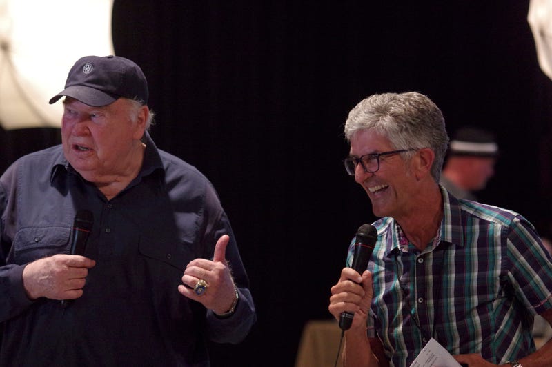 Stan and John Madden, two voices heard many times together on KCBS Radio throughout the years.