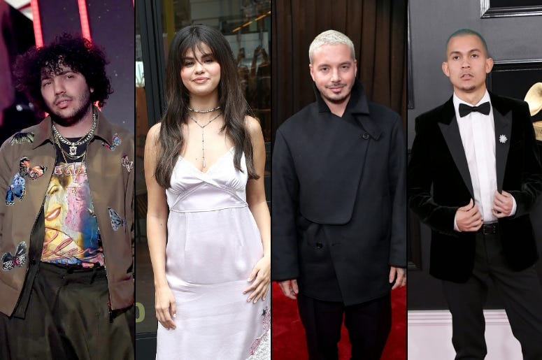 Benny Blanco, Selena Gomez, J Balvin, and Tainy Find a Luscious Groove on "I Can't Get Enough"