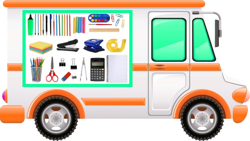 The Ice Cream Truck of School Supplies in ATX!