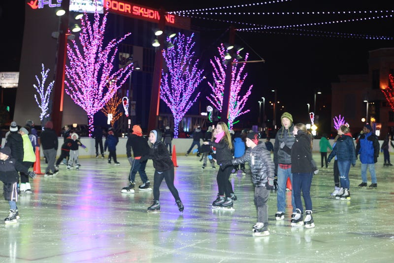 Ice skating at Parkway Bank Park