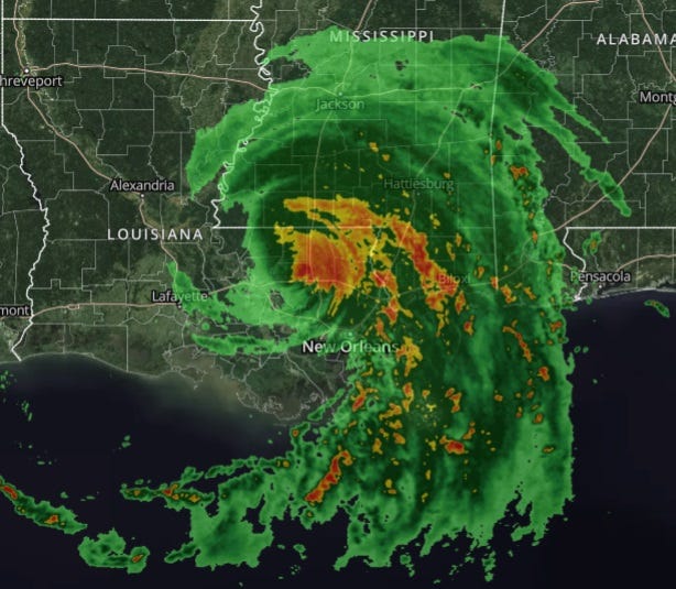 Ida now a tropical storm