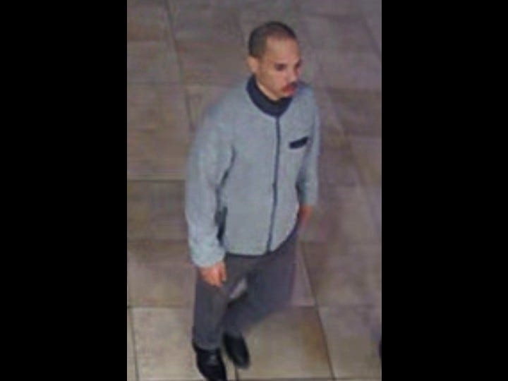 A suspect wanted in relation to a Brooklyn grand larceny scheme.