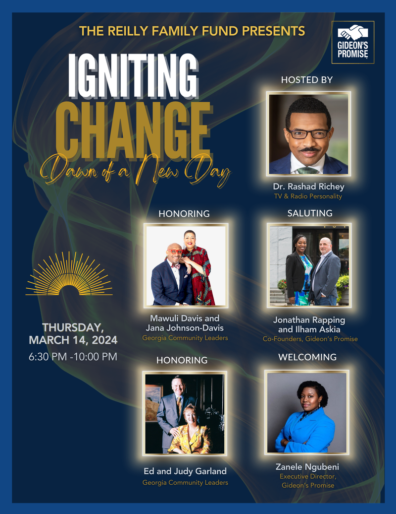 Gideon’s Promise, Inc. Igniting Change Flyer