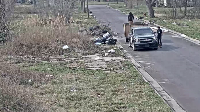 Detroit police seek two suspects in illegal dumping incident (more photos)