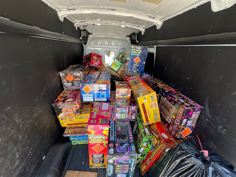 Illegal fireworks seized by Las Vegas Vegas Police