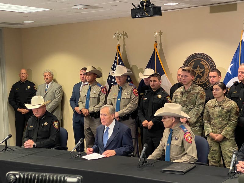 Greg Abbott conference on border security