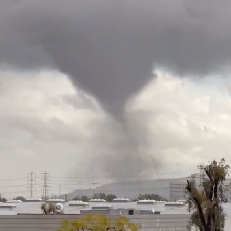 reports of possible tornado damage in Montebello