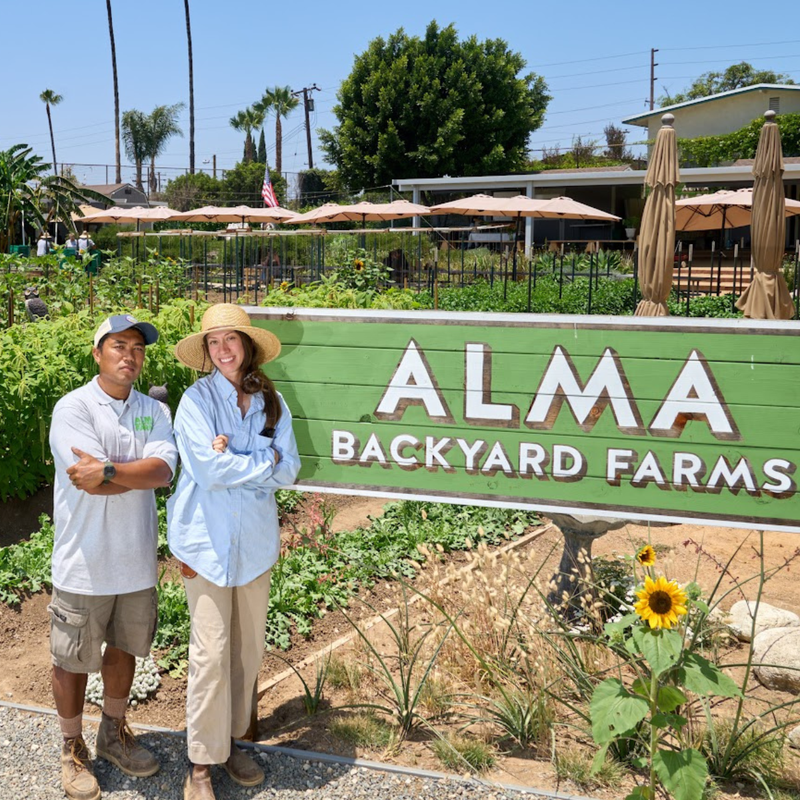 Founders of ALMA Backyard Farms - Erika Cuellar and Richard Garcia