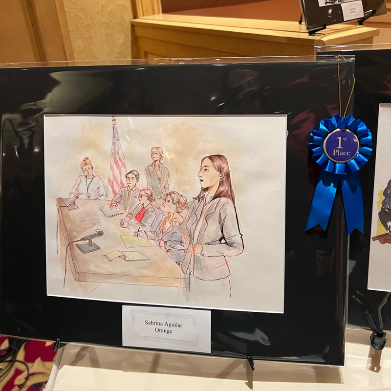 OC School of the Arts -1st place Court Room Artist Sabrina Aguilar