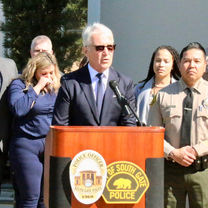 LA District Attorney George Gascon announces Murder, Manslaughter, reckless driving charges against Deputy Ricardo Castro for off duty traffic accident in 2021 that killed 12 year old boy and injured 2 other people. Castro’s truck speed at 95 mph before crash.