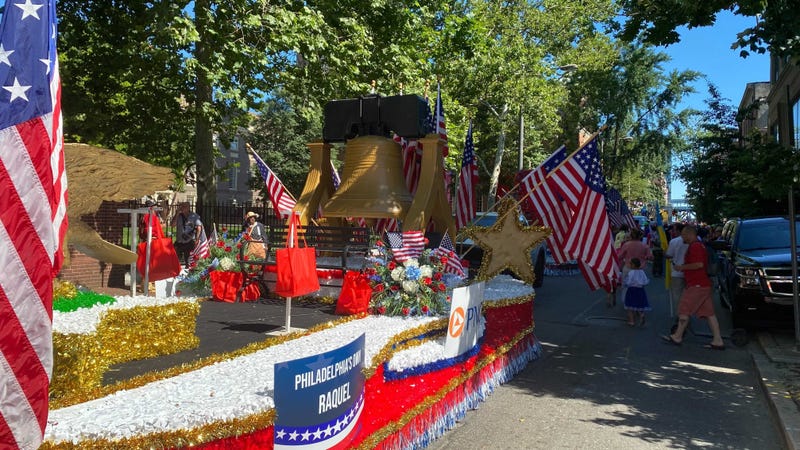 A float in Philadelphia's Independence Day parade.