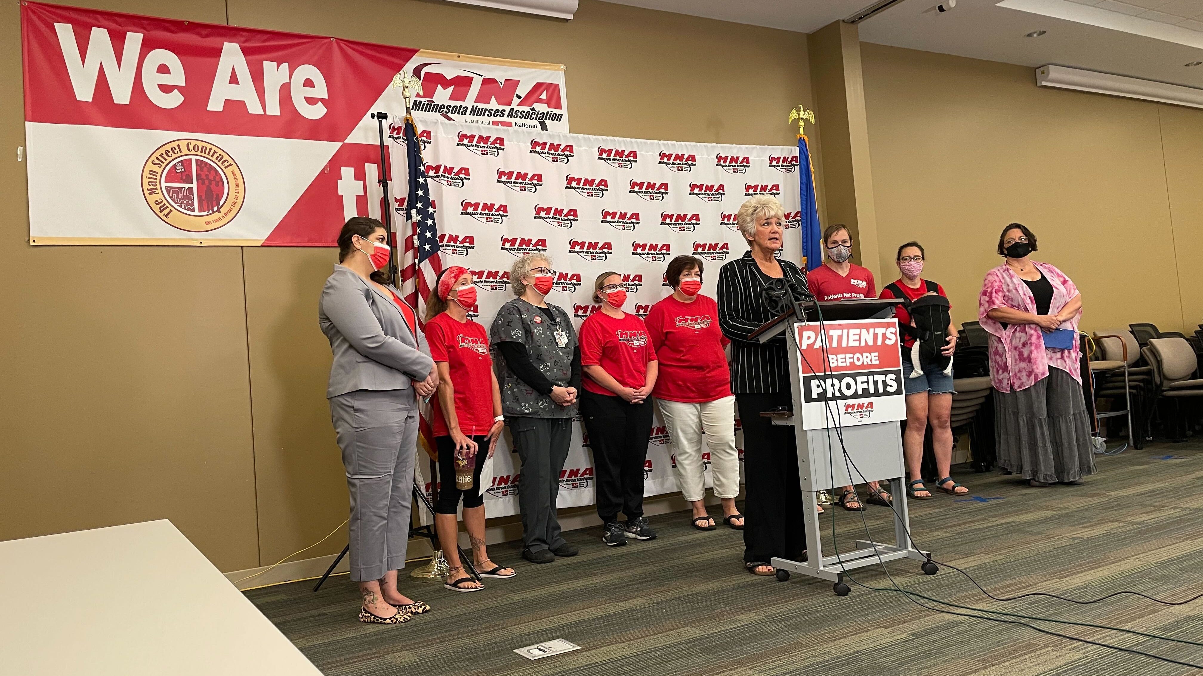 Nurse's union eyes a potential strike vote on Monday if their demands are not met by area hospitals