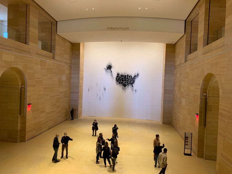 Inside the renovated core space in the Philadelphia Museum of Art.