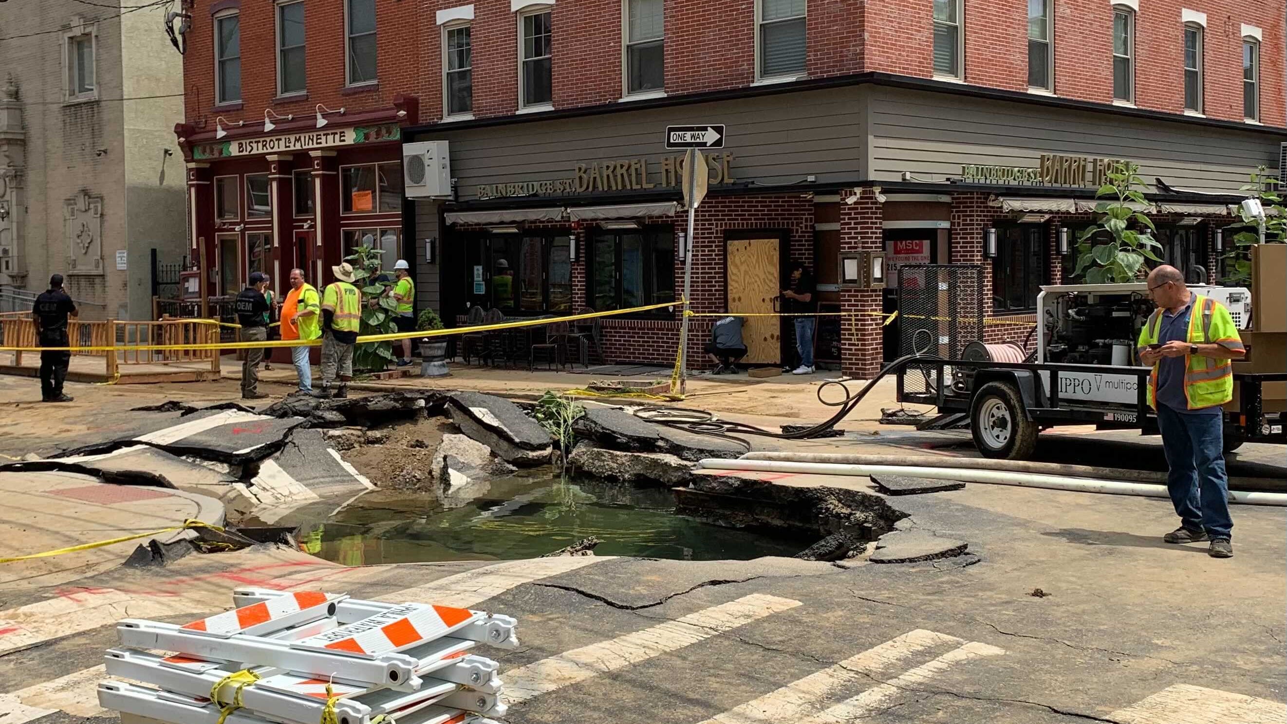 ‘Scenic sinkhole’ in Queen Village christened with unofficial historical marker
