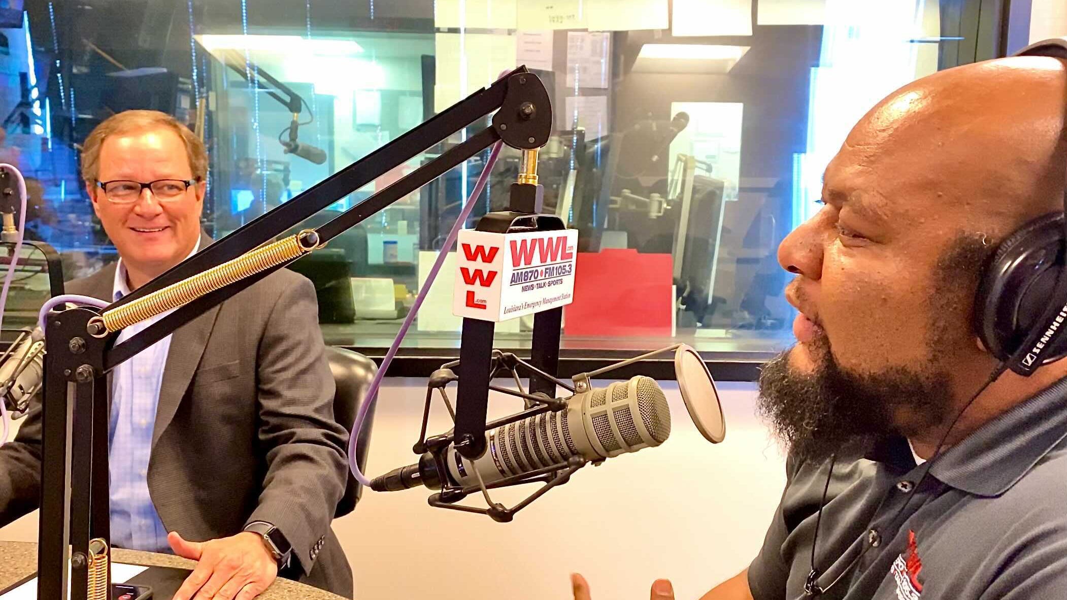 Legendary 'voice of the Saints' Jim Henderson on Mike Hoss: 'He's been a rock' in New Orleans