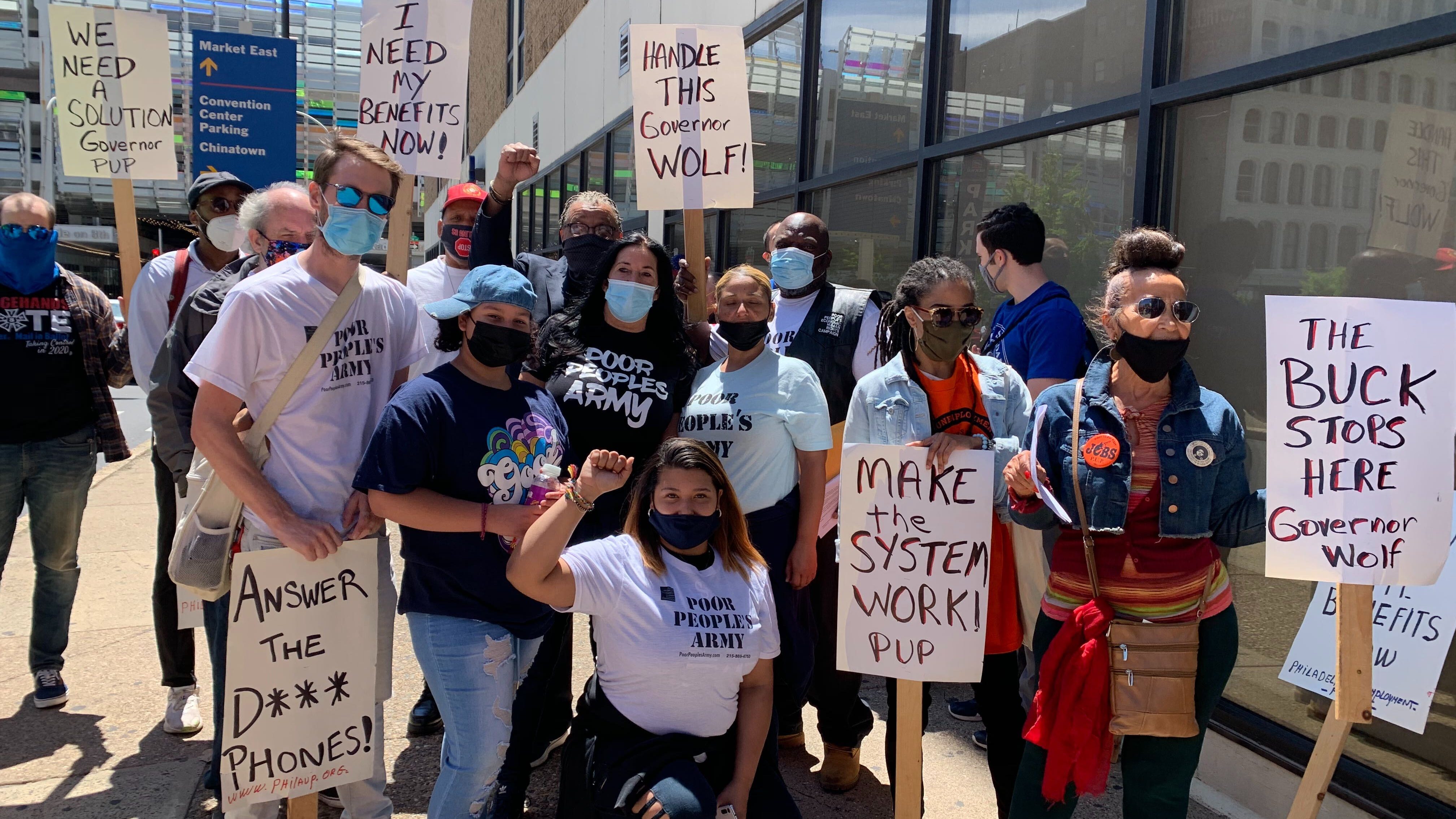 Unemployed Philadelphians call on state to ‘release the funds’