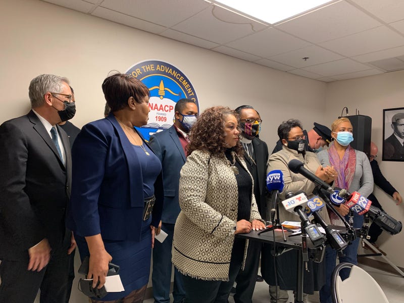 Leaders calling for an end to violence after shots were fired through the Philadelphia NAACP office window.