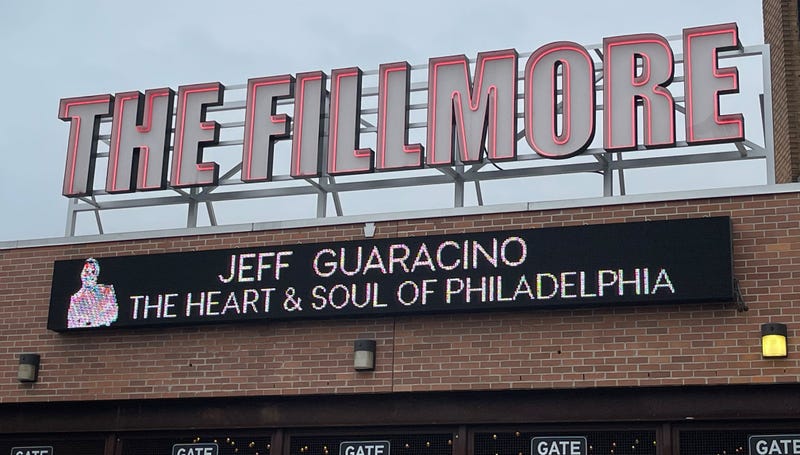 The marquee of The Fillmore in Philadelphia