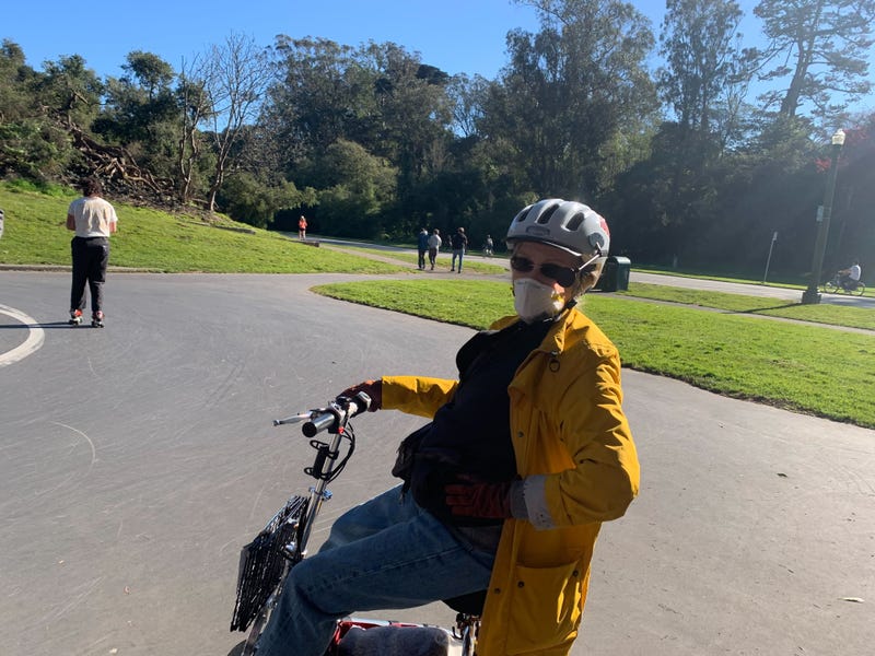 Carol Brownson, a San Francisco resident with mobility issues, says she supports permanently closing John F. Kennedy Drive to cars. 