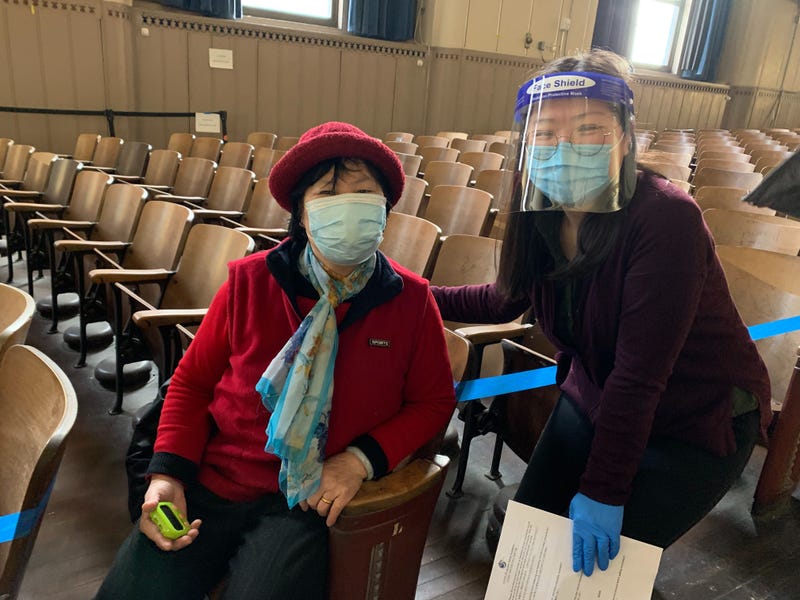 Pan Shi Xiang with her language translator, Yawei.