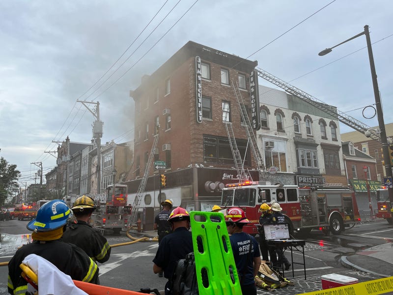 A fire broke out at the popular cheesesteak shop Jim's South St. on July 29, 2022.