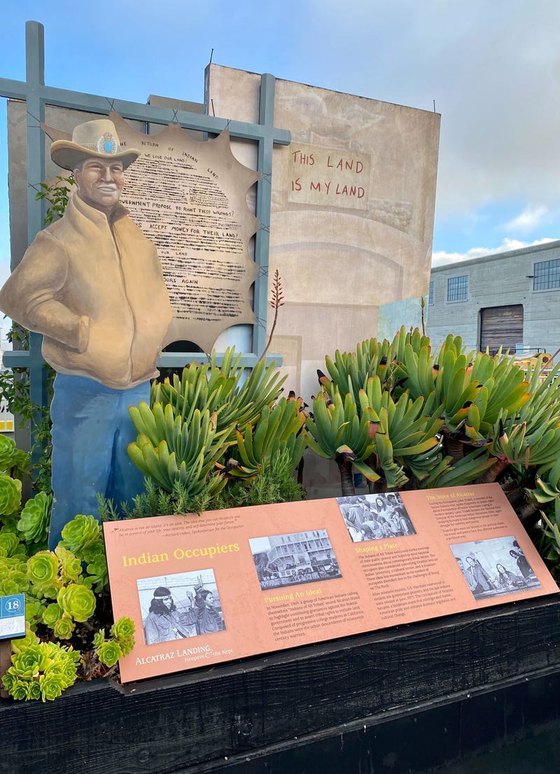 An exhibit at Alcatraz on Saturday.