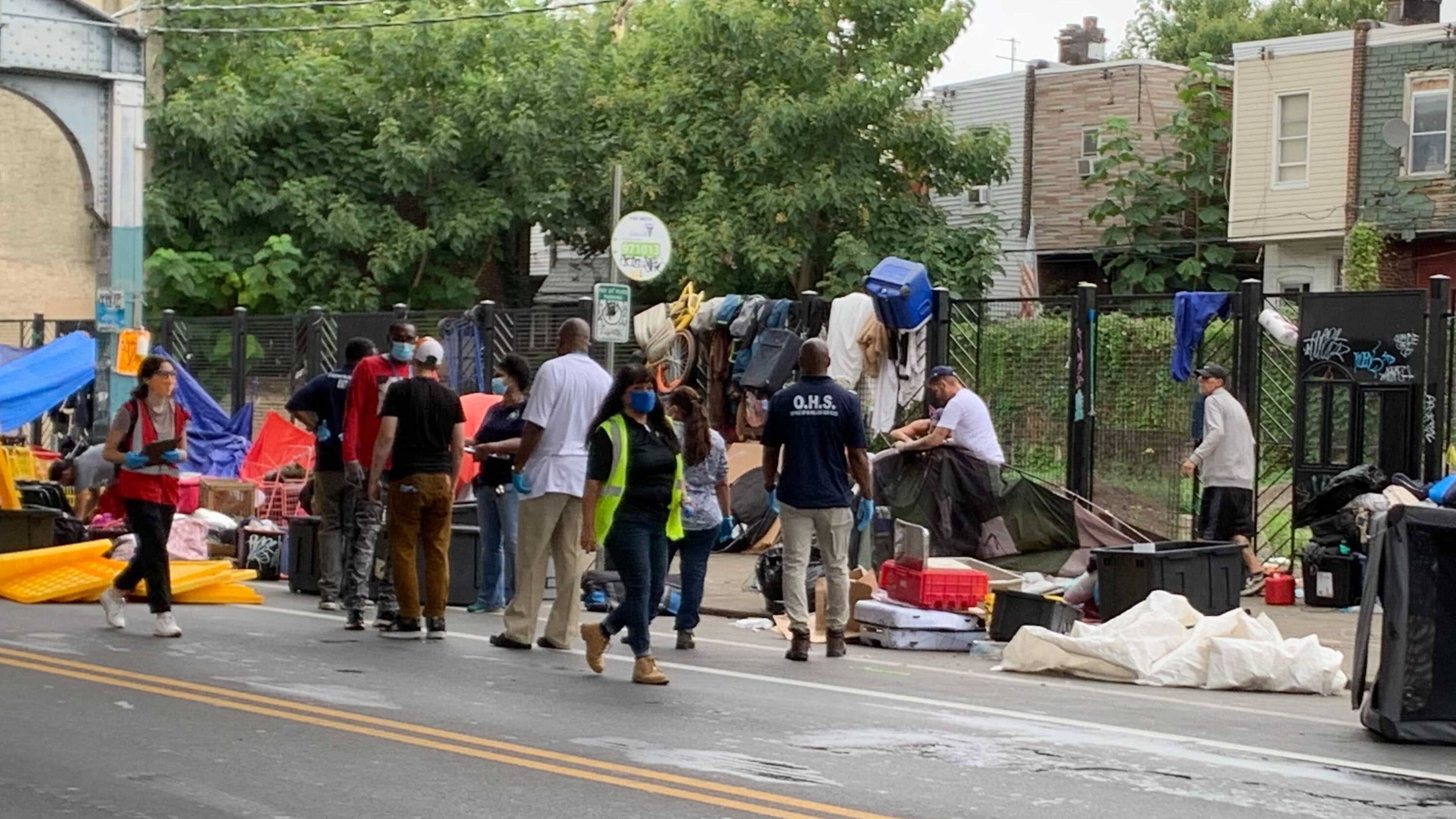 Kensington homeless encampment cleared out