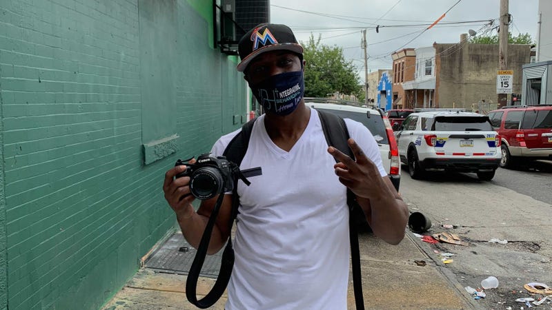 Malcolm Lewis, a YouTube journalist in Kensington.