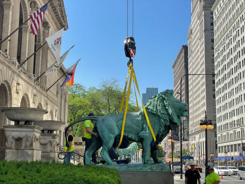 Chicago Art Institute lions