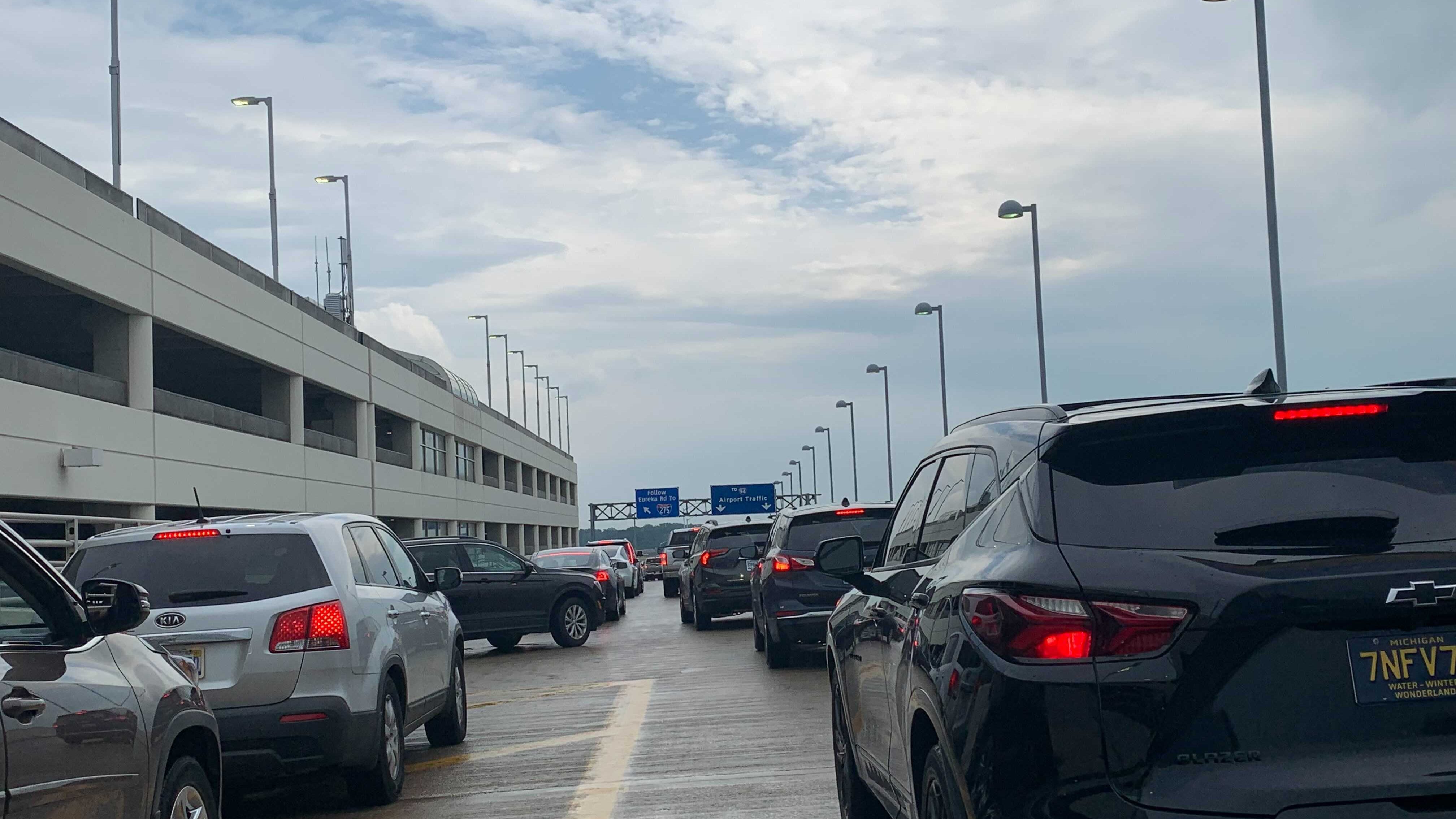 Traffic nightmare at Detroit Metro Airport: Bus crash causes major backups for travelers
