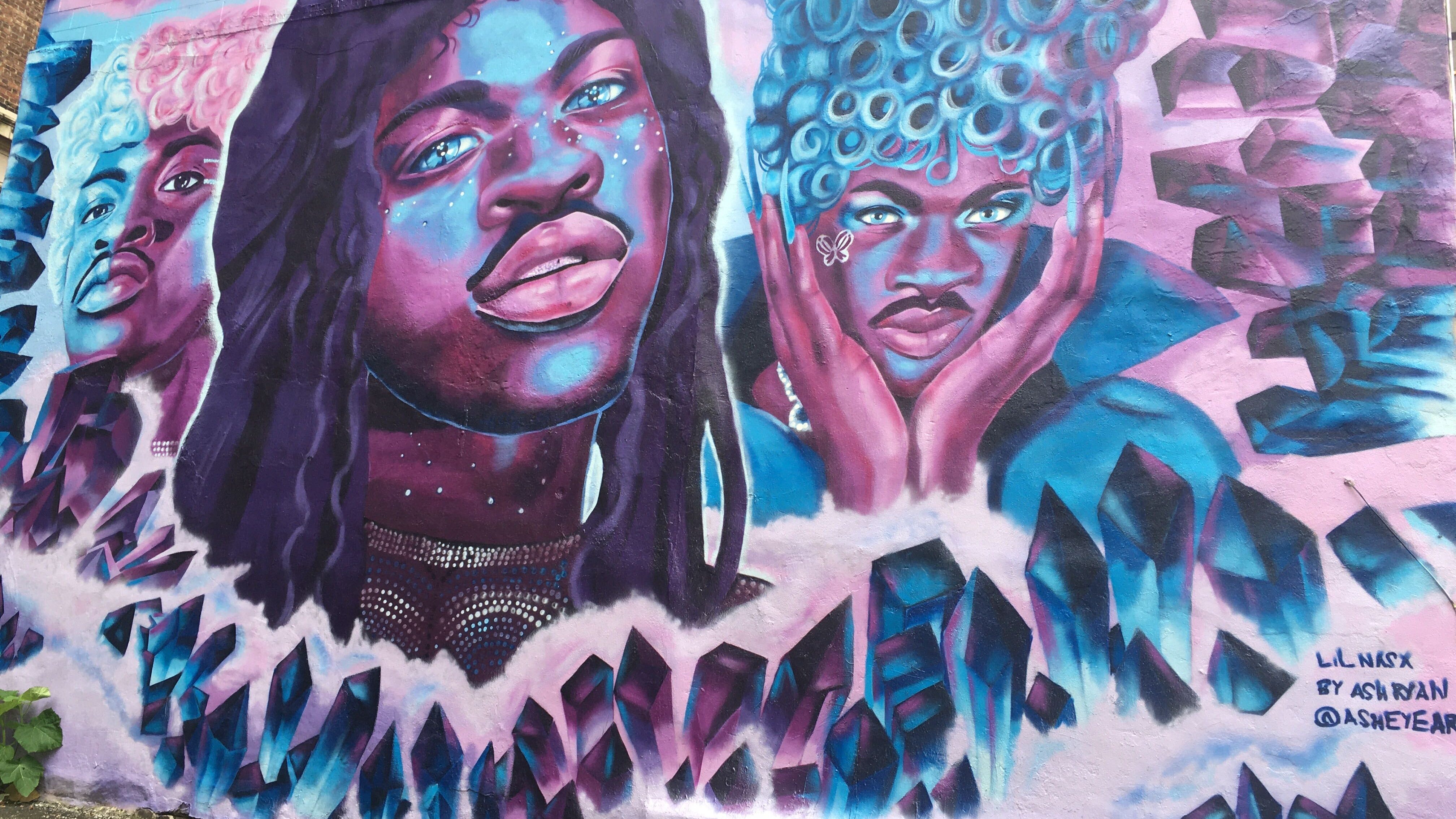 'Lil Nas X reps the Gayborhood': New mural rises high in Philly during Pride Month