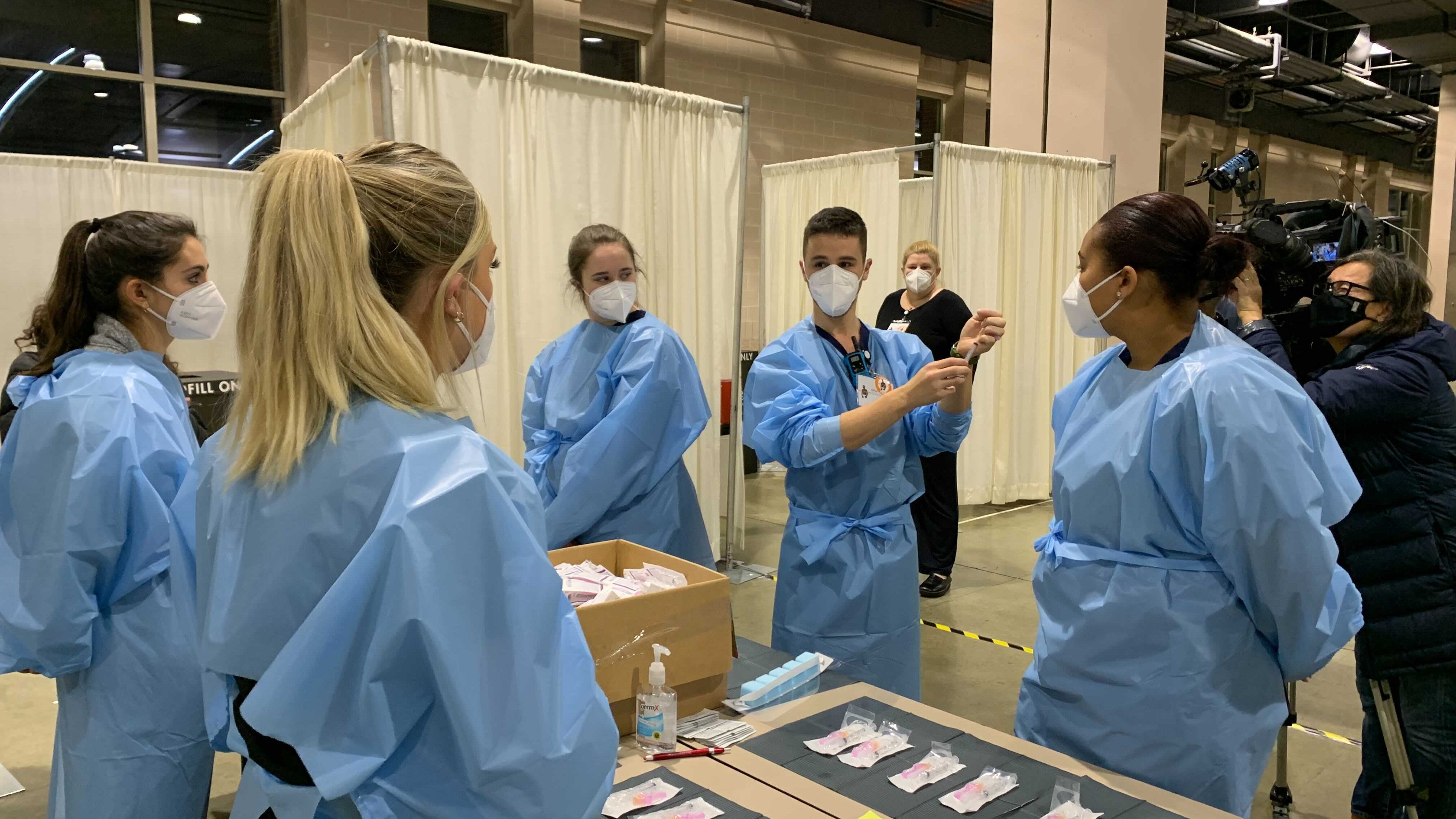 Philadelphia opens first mass vaccination clinic