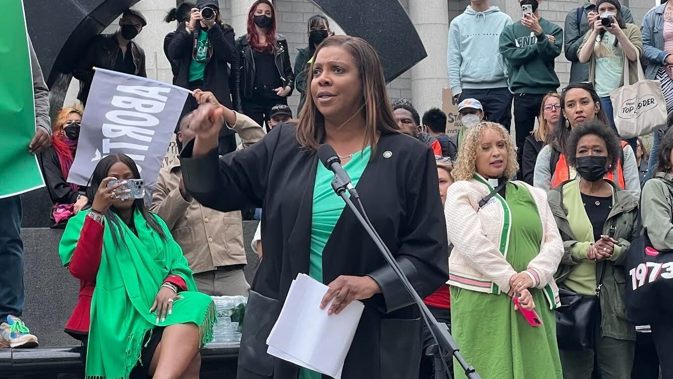 AG James, officials & supporters rally for abortion rights in NYC