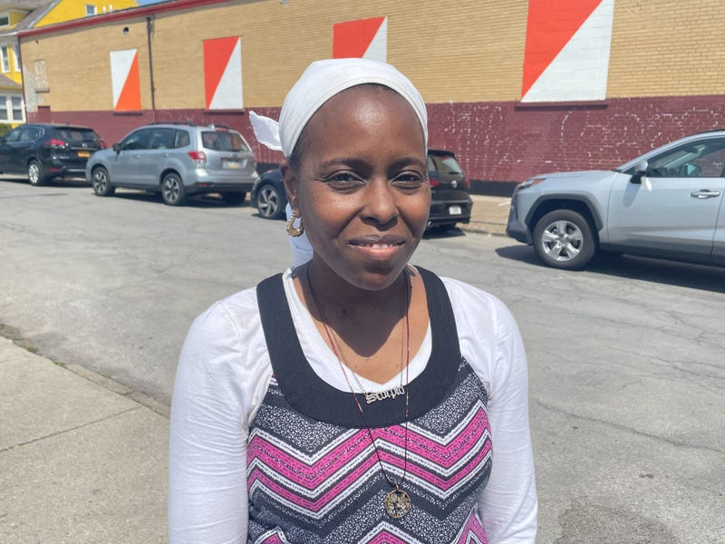 Tops customer service lead Fragrance Harris Stanfield who was present when the shooting began on Saturday, May 14. 