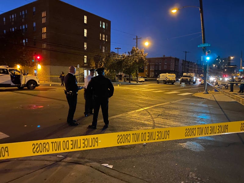 The scene of a deadly double shooting in West Philadelphia.