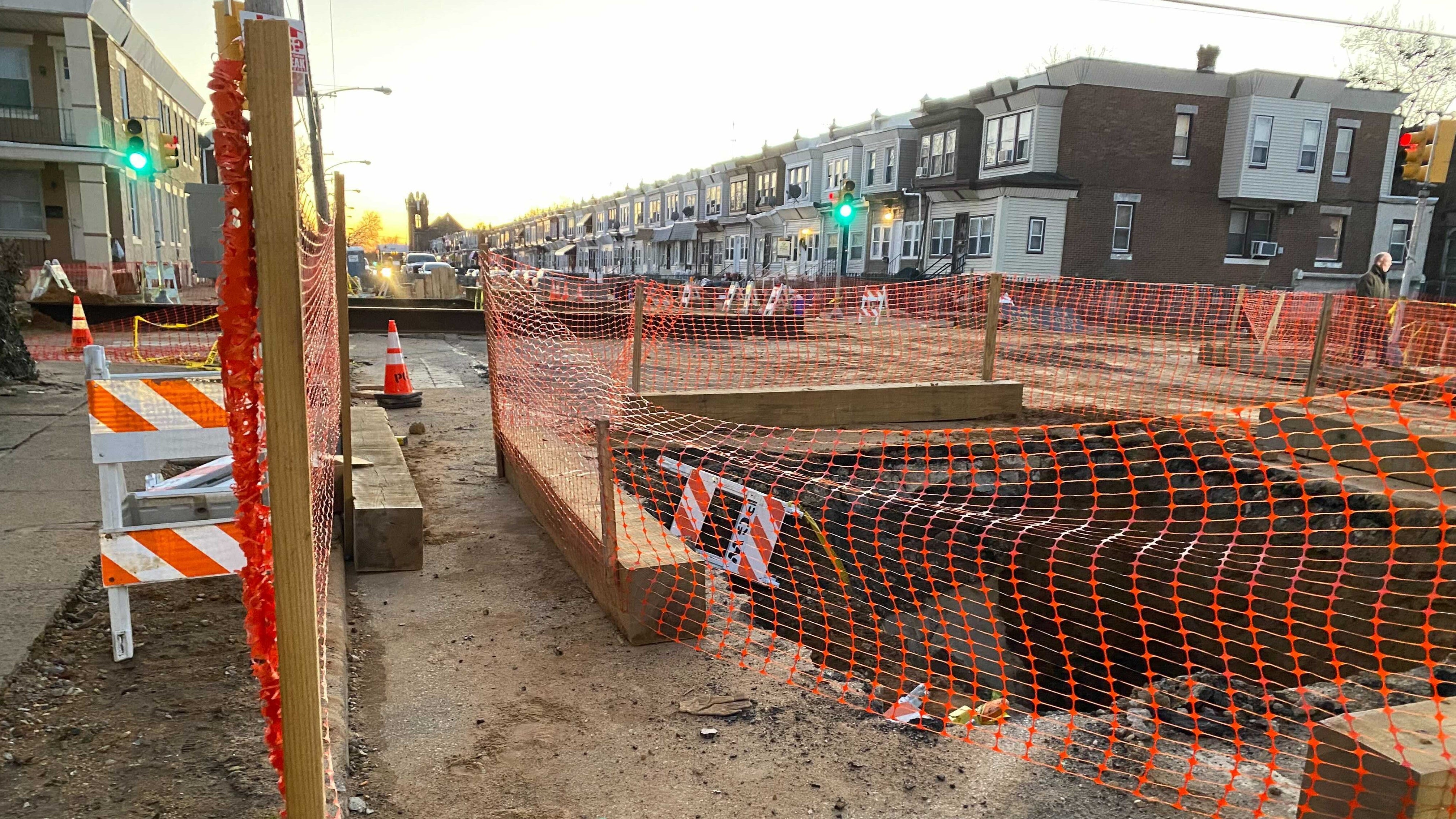 Water service still not restored for some in Kingsessing after flood from water main break