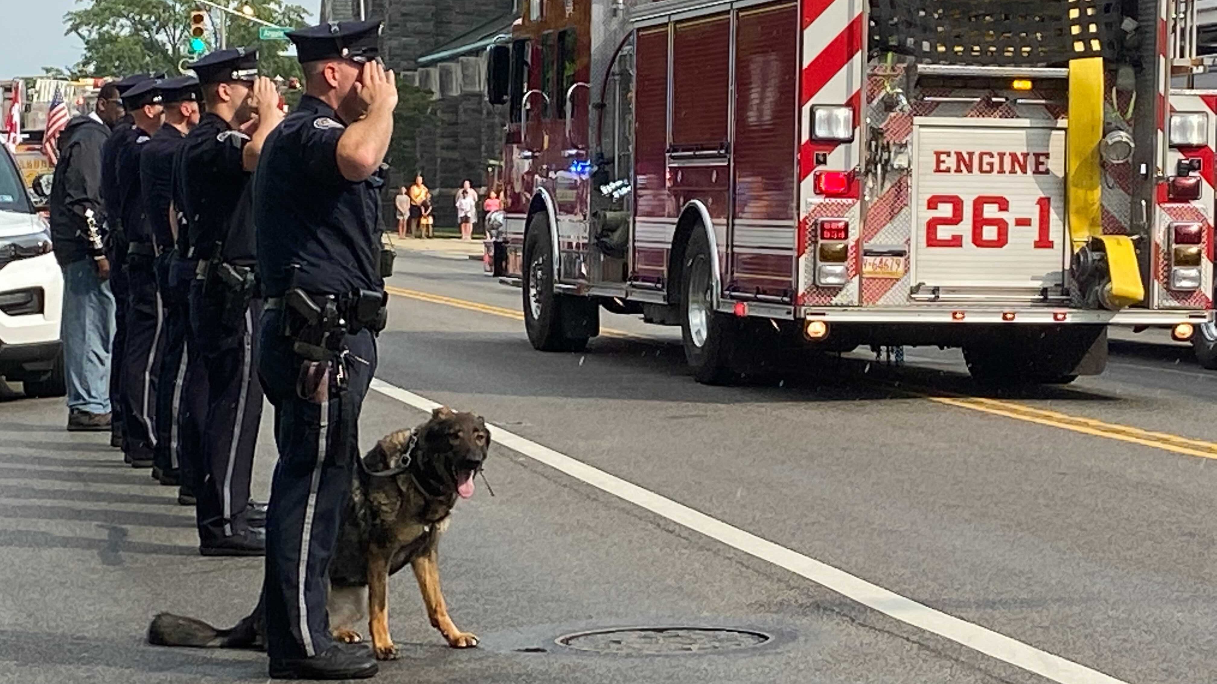 Firefighter fatally hit on I-76 is honored with Lower Merion processional
