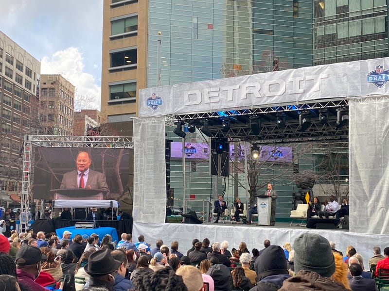 A kickoff party on Thursday, April 14, 2022, in celebration of the 2024 NFL Draft coming to Detroit