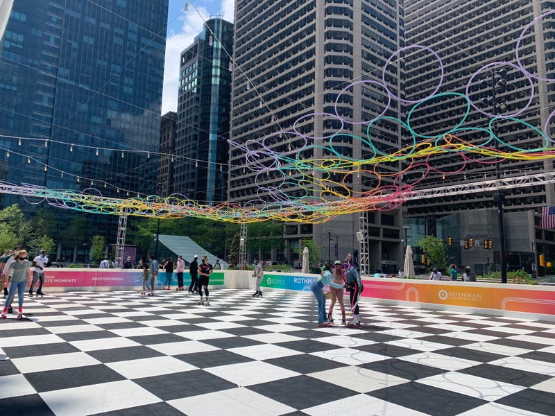 Dilworth Park roller rink