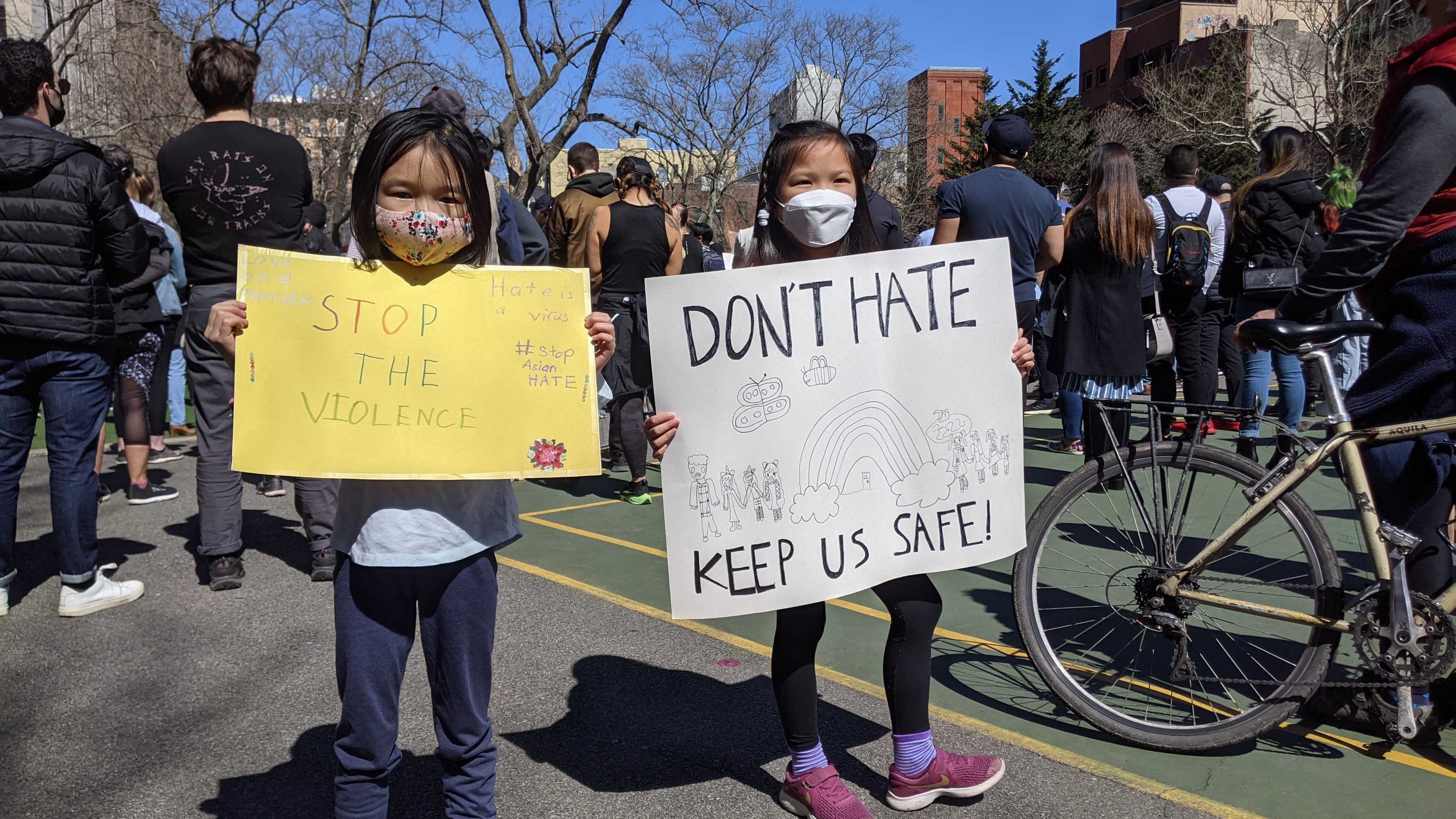PHOTOS: Hundreds rally in Chinatown to condemn anti-Asian hate