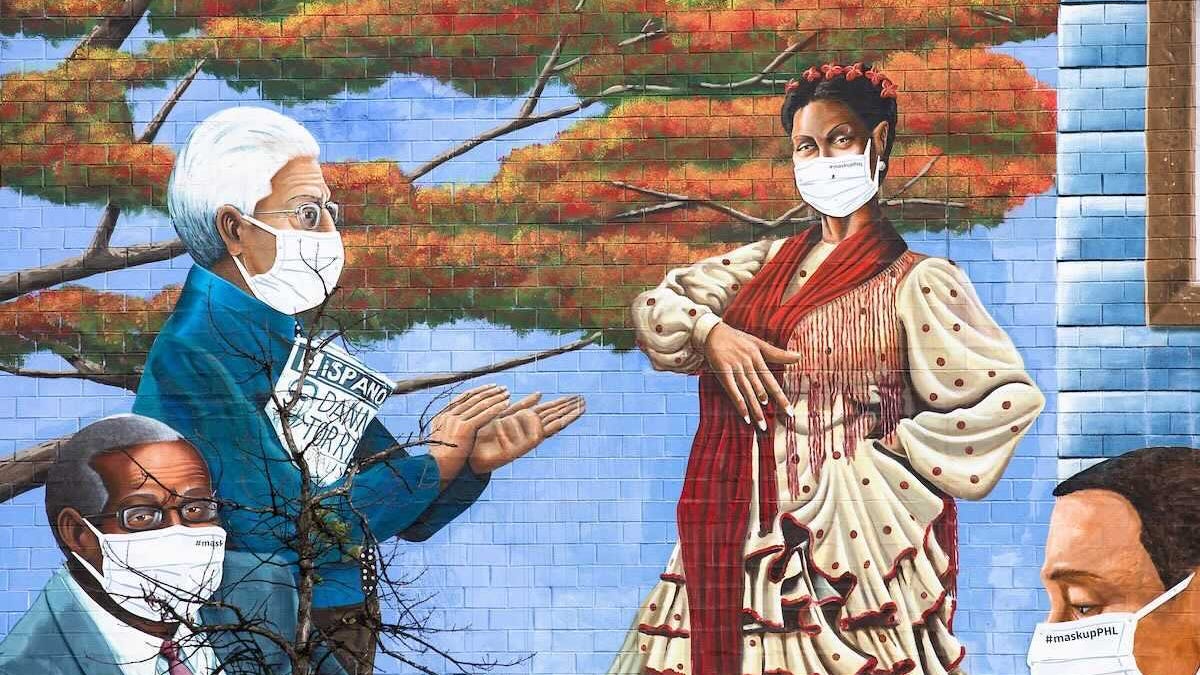 Murals across Philadelphia 'mask up' to emphasize importance of public health guidelines