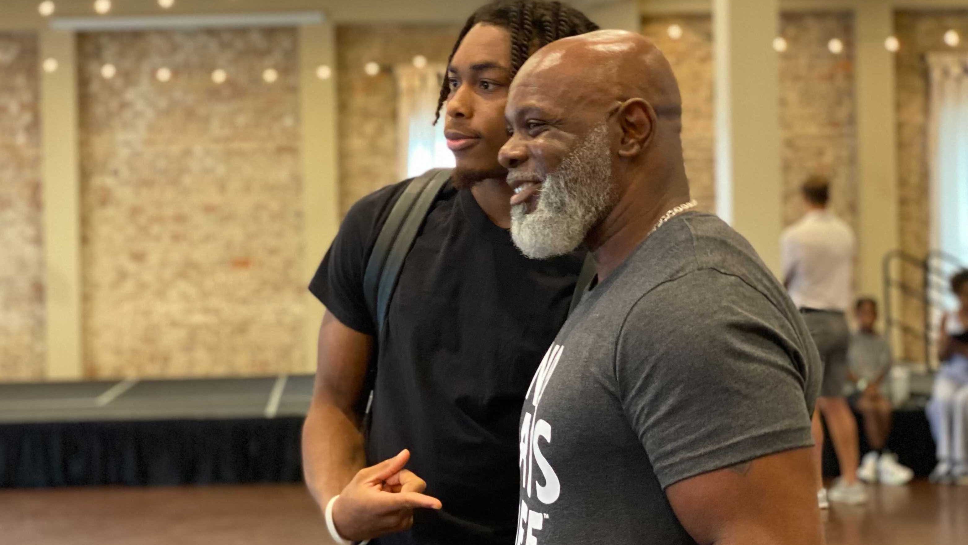 Justin Jefferson, at St. Rose fitness event, has these LSU vs LSU matchups circled