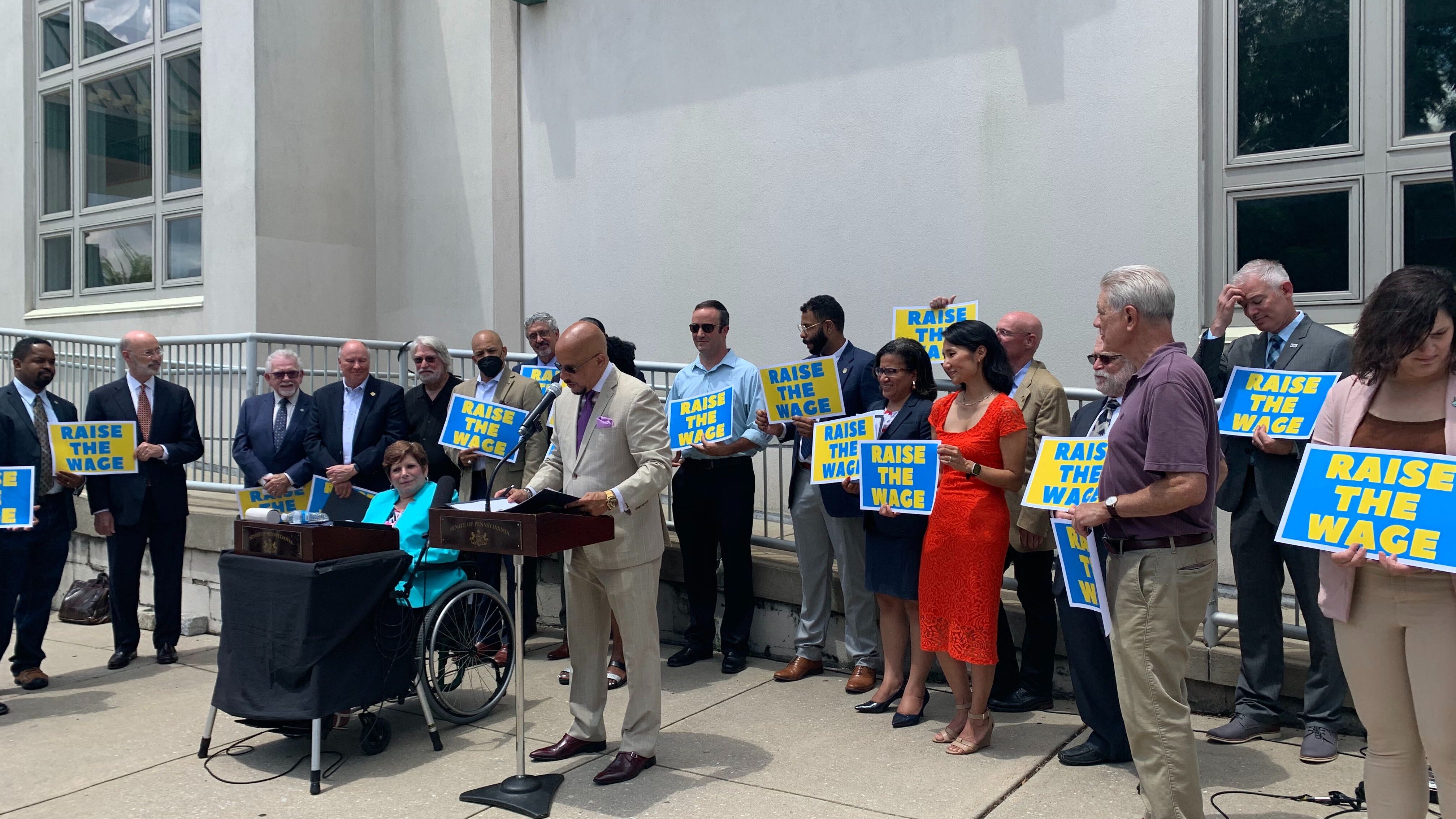 Pa. lawmakers rally on 15th anniversary of the last minimum wage increase