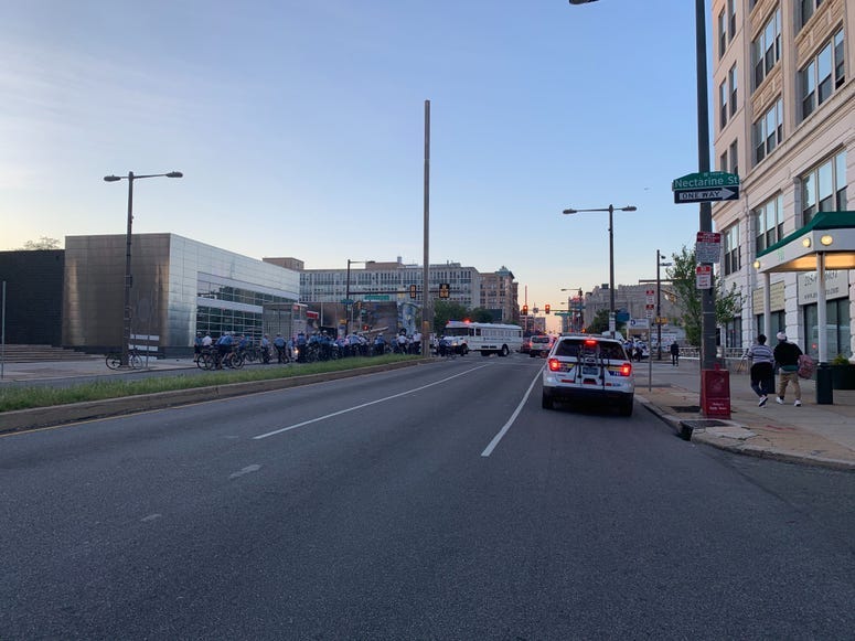 Police on Broad and Spring Garden streets