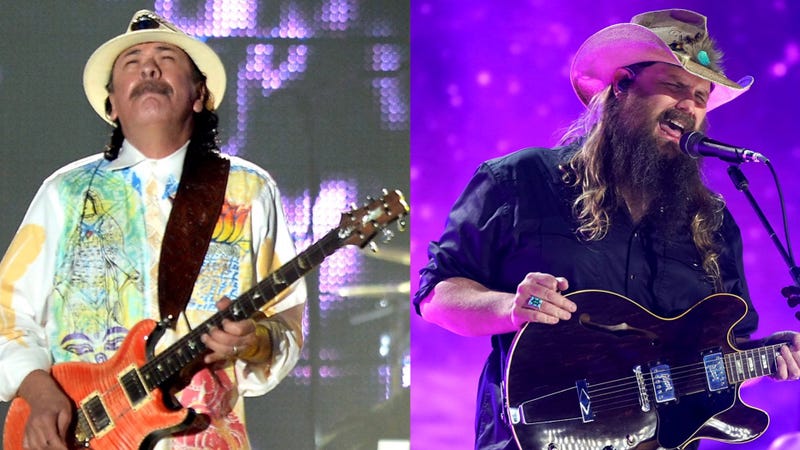 Carlos Santana and Chris Stapleton 