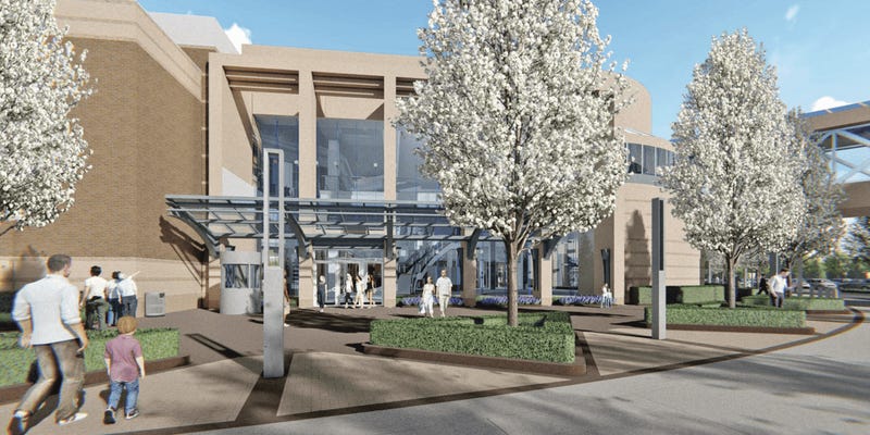 Rendering of new Somerset Collection entrance