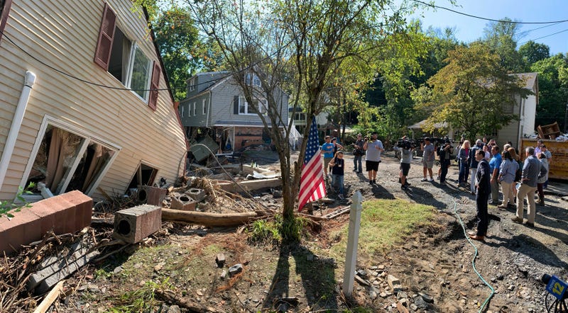 Gov. Phil Murphy tours damage from the remnants of Hurricane Ida