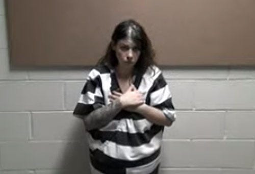 Sara Boles appears for an arraignment