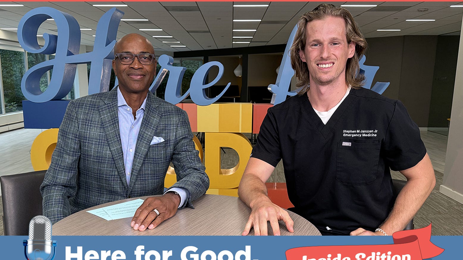 Here for Good. The Podcast “Inside Edition”| EP. 33 – Dr. Stephen “Boomer” Janssen, Emergency Medicine | Bee Inspired
