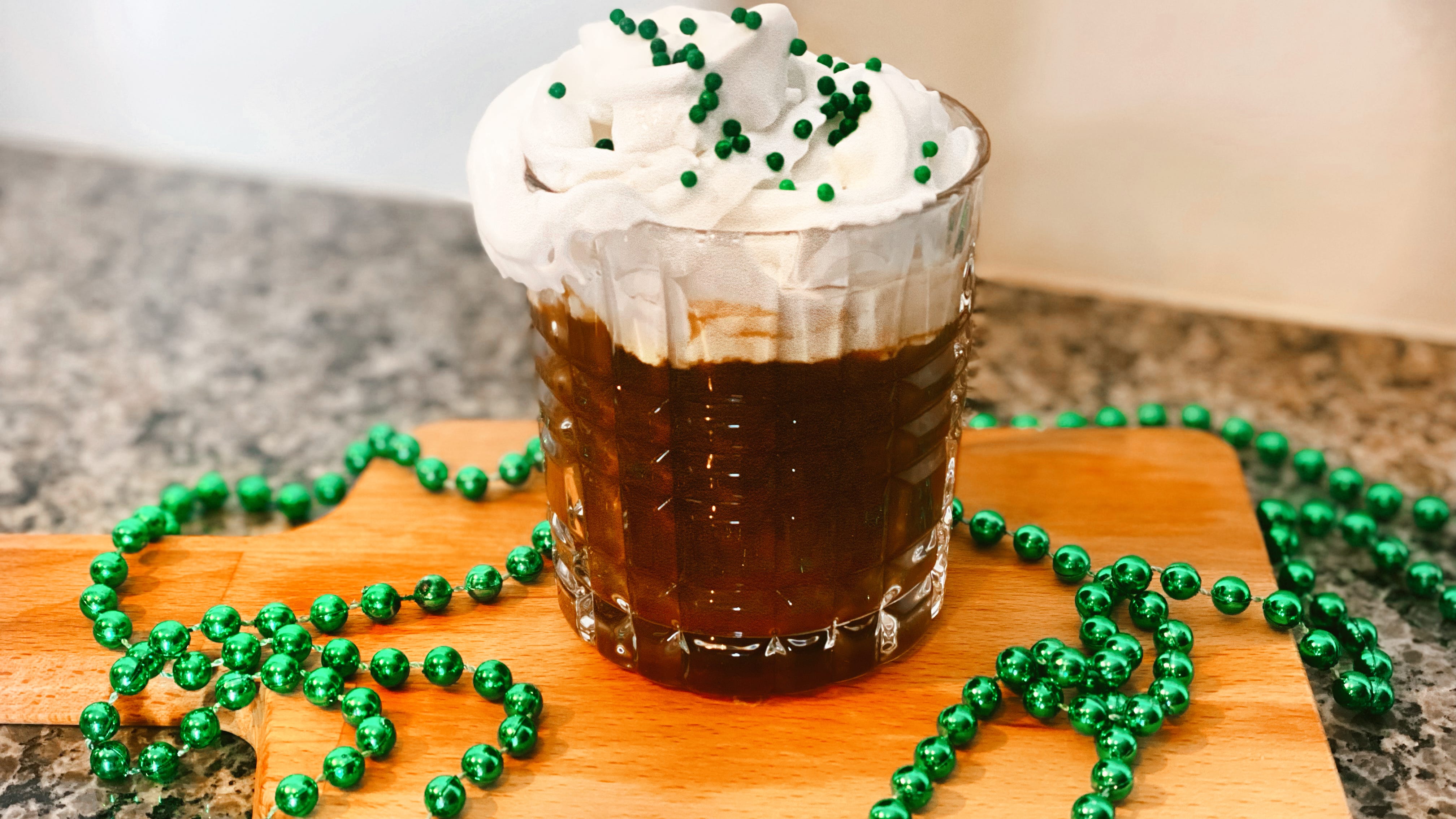 Irish Coffee Cocktail is the perfect pick-me-up after an eventful St. Patrick's Day  parade, party or bar crawl